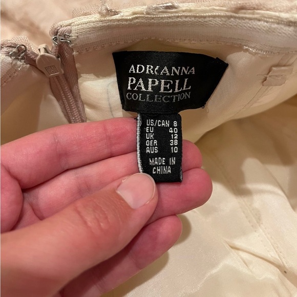 Blush rose gown - Adrianna Papell, size 8 - Picture 5 of 5